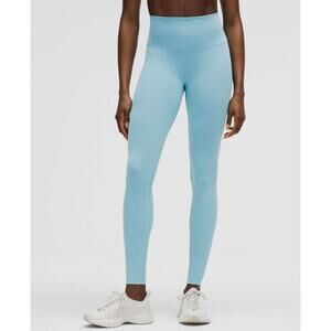Lululemon Wunder Train High-Rise Tight 28" Washed Blue Size 8 NWT